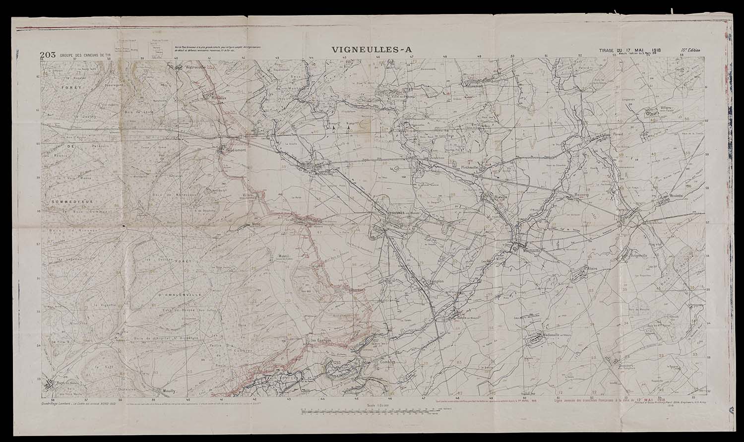 on the last day of the campaign ville en woevre top center was captured by the american 81st division only hours before receiving news of the armistice on the last day of the campaign ville en woevre top center was captured by the american 81st division only hours before receiving news of the armistice